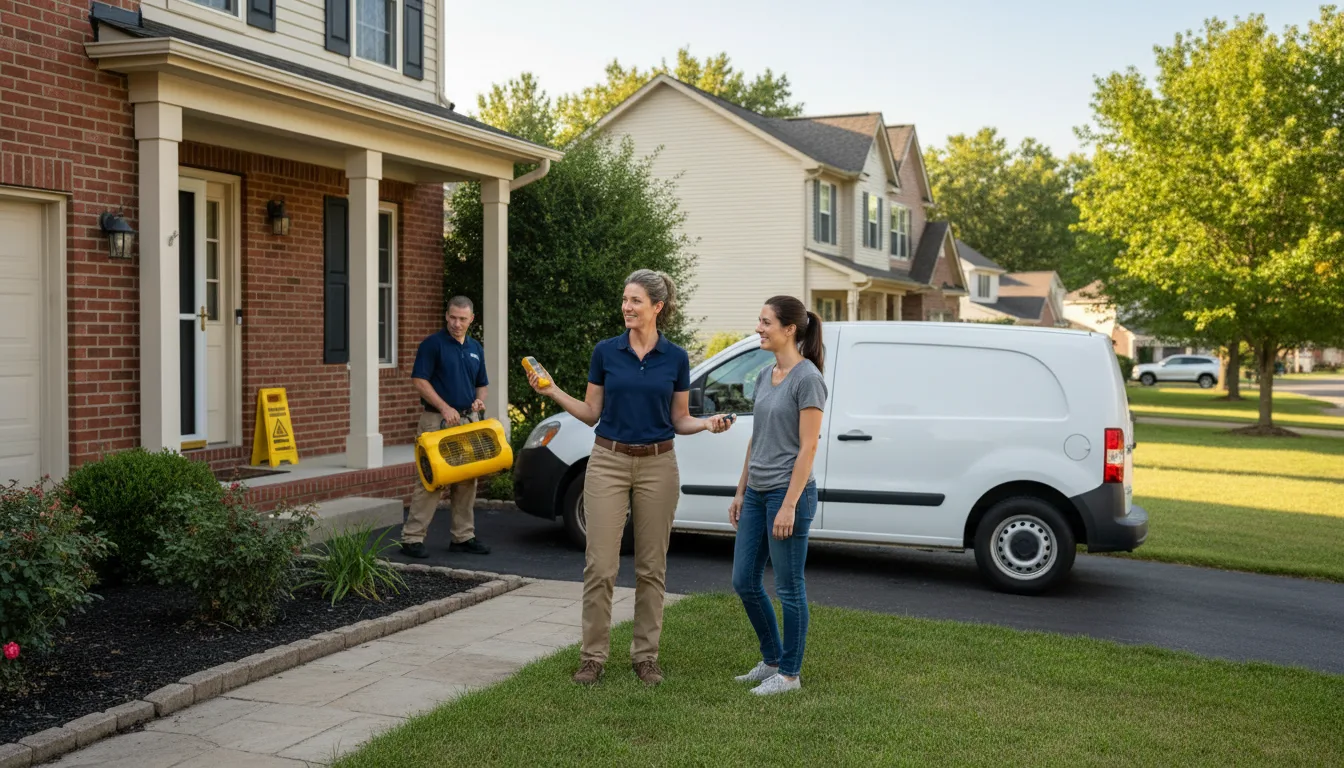 Water restoration image for Fire And Smoke Damage Restoration in Pierpont, OH
